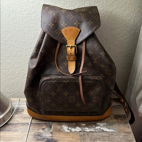 Louis Vuitton Monogram Backpack in Rich Brown and Tan - Picture 1 of 16
